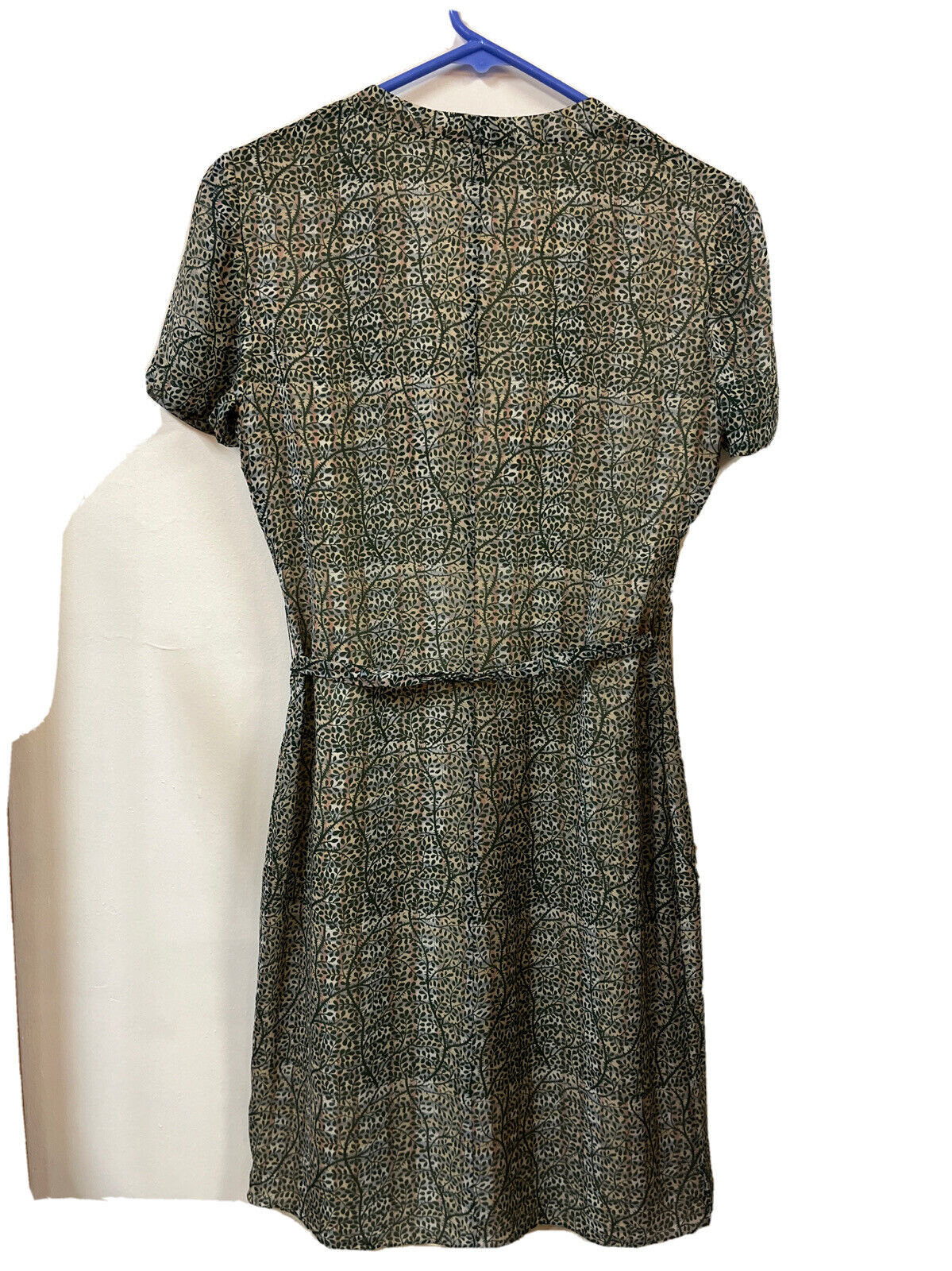 Kay Unger 100% Silk Wrap Dress Short Sleeve Size 4 - image 3