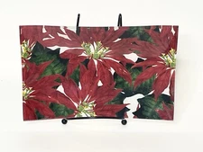 Poinsettia  Tempered Glass Plate New Caskets Studio Boston International￼