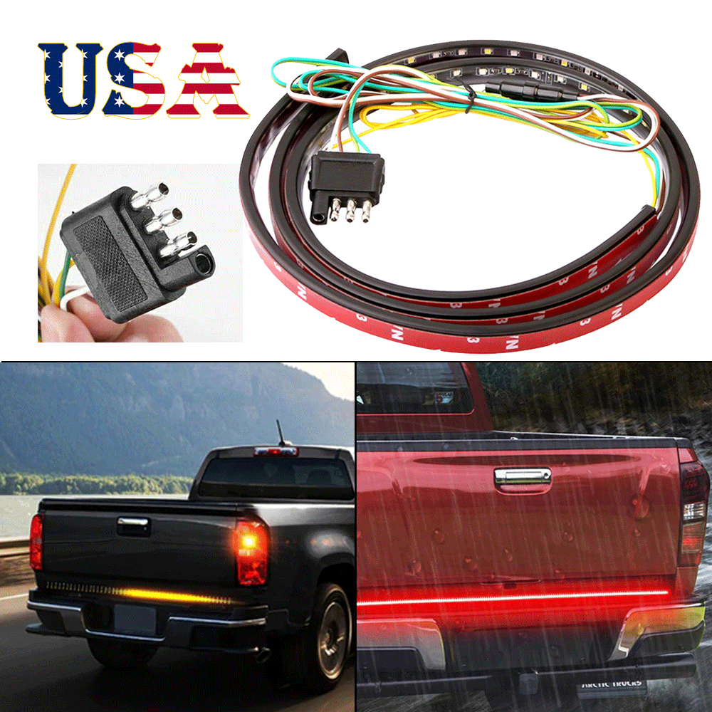 60 NEW Truck Tailgate LED Light Bar Brake Reverse Turn Signal Stop