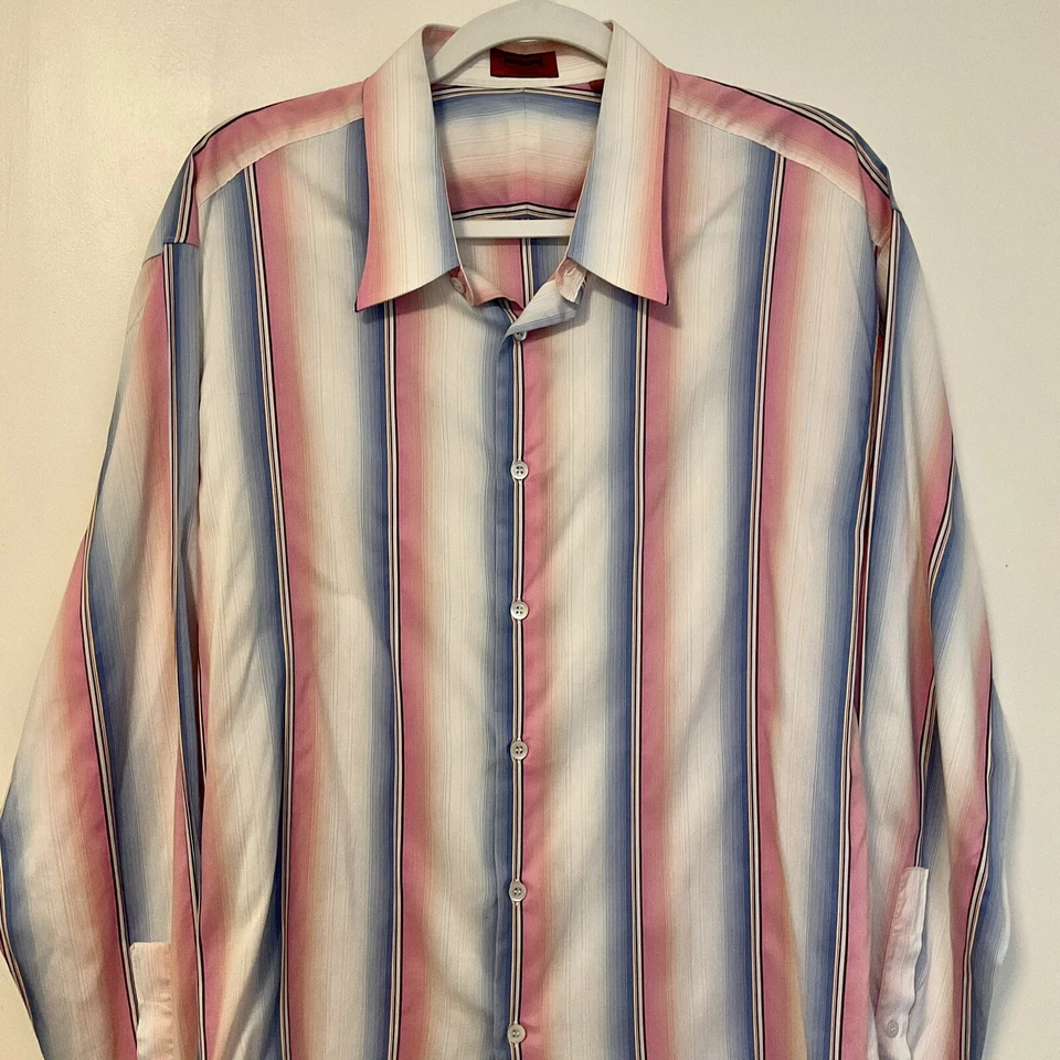 Camisa de vestir a rayas multicolor Vintage Missoni Foto 2 de 4