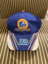 Vintage Tide Downy Racing Hat #32 Blue Nascar Retro Ricky Craven Snapback 