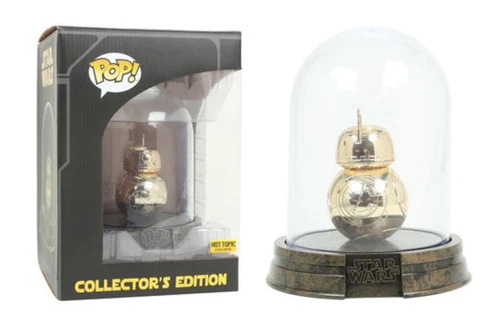 NEW Hot Topic Exclusive GOLD BB-8 Collectors Edition Star Wars Funko Pop Figure 