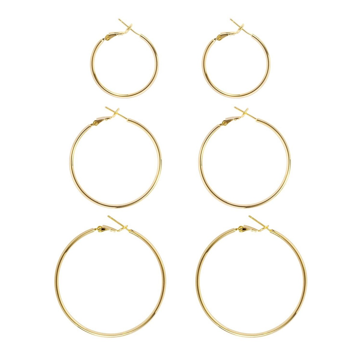 Big Gold Hoop Earrings for Women Hypoallergenic 925 Sterling