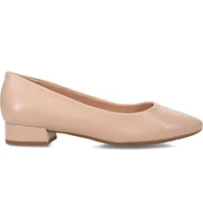 Easy Spirit Womens 10 M Medium Natural Leather Caldise Slip On Flat Shoe NIB XD9