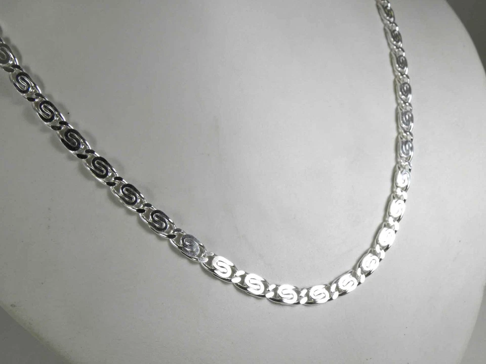 Collana lumachina placcata argento girocollo catenina catena collanina donna  - Immagine 2 di 4