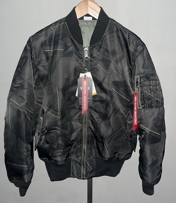 Alpha Industries Men's Large Reversible Bomber Jacket Size L NWT