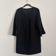 Madewell Women's Size XS Black Starland Bell-Sleeve Mini Dress