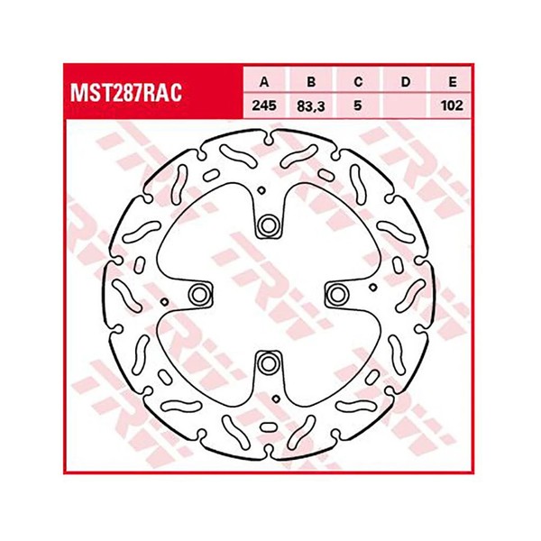 TRW Bremsscheibe (FüR: Ducati Streetfighter V4 S 1103 1F/4F 22-25 Hinten )-image