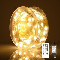 Lichterkette 20M 200LED Warmweiß Mit Stecker Fernbedienung Timer FüR Innen