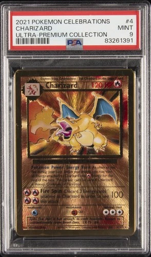 2021 POKEMON CELEBRATIONS ULTRA-PREM COLL #4 CHARIZARD PSA 9