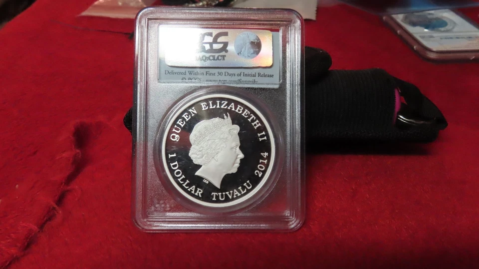 2014-P Australia Horse-Wealth 1oz 999 Silver $1 PCGS First Strike PR 69 - Image 3 of 4