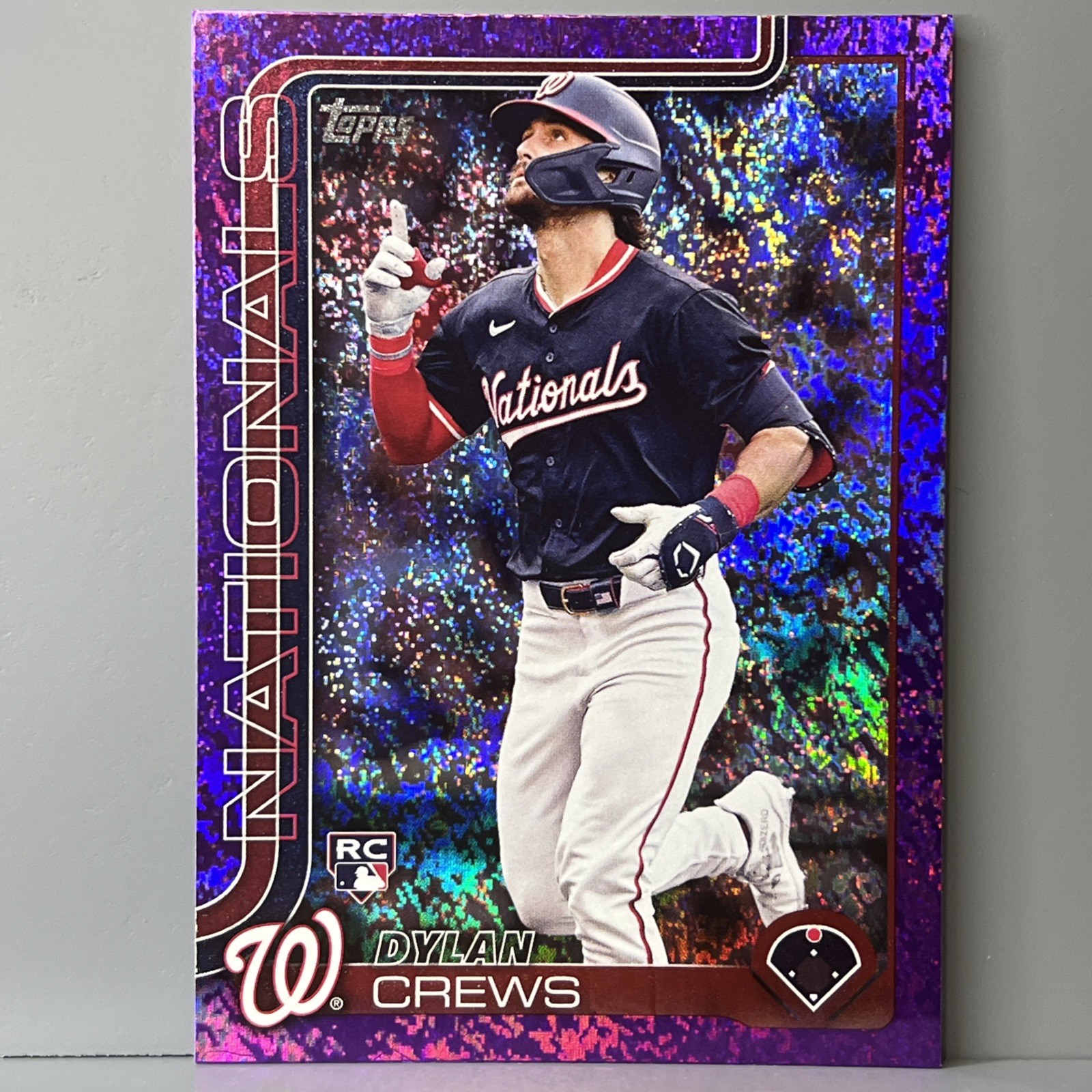DYLAN CREWS Purple Holo Foil /250 Rookie #74 Nationals - 2025 Topps Series 1