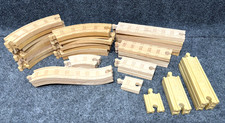 Thomas  Friends Wooden Railway REVERSIBLE TRACK LOT OF 30  Extra