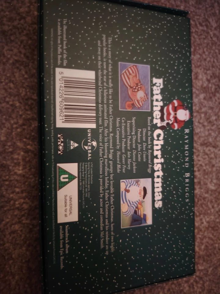 Raymond Briggs 'The Snowman Father Christmas' UK VHS PAL Rating - Image 3 of 4