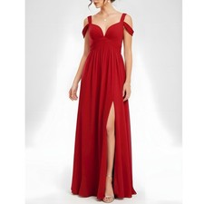 $182 NWT LULUS Ocean of Elegance Maxi Dress, Wine Red, XS
