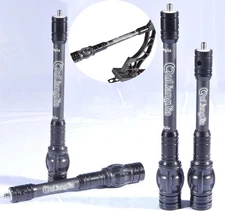 6" 8" 10" 12"Archery Bow Stabilizer Carbon Balance Bar Weight Dampener Shock Rod