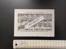 Team Pic from 1957-58 FOOTBALL Annual - LEEDS RL + REAL MADRID v MANCHESTER UTD