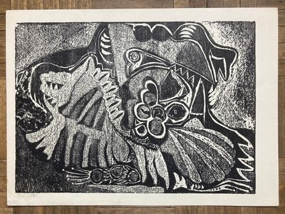 Xilography print by Melquiades Jater, 1978 - Club de Grabado de Montevideo