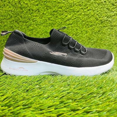 Skechers Skech-Air Dynamight Perfect Womens Size 8 Black Athletic Shoes Sneakers