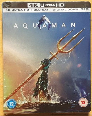 Aquaman - Steelbook 4K Blu-ray (UK Import) NEU/OVP