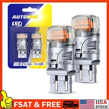 7443 7440 Amber Led Front Turn Signal Light Bulbs No Hyper Flash Canbus 1-10set