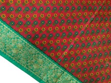 100 Pure Silk Sari Vintage Recycled Saree Silk Printed Fabric Material PSS17710