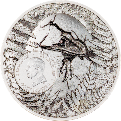 2026 Cook Islands Jurassic Relics Carcharodontosaurus 1 oz Silver