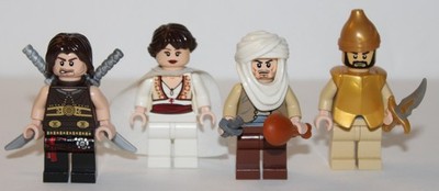 Set of 4 Prince of Persia minifigures from set #7571 The Fight for the Dagger