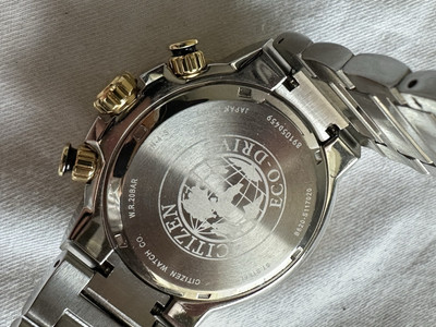 Citizen Eco-Drive WR200 Watch Men's Quartz Dive Watch Two Tone