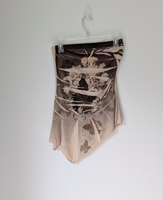 Y2K MKM Designs Vintage Butterfly Fairy Tube Top S Small 