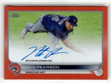 Nate Pearson 2022 Topps Chrome #CVA-NP Veteran Auto Orange Refractor #/25 READ
