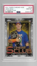 JOHN CENA 2021 TOPPS CHROME WWE 5 TIMERS CLUB CARD #5T-6  PSA 10