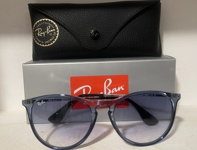 Ray-Ban RB4171 Erika Transparent Blue, Gradient Light Grey Lent   Made in Italy 