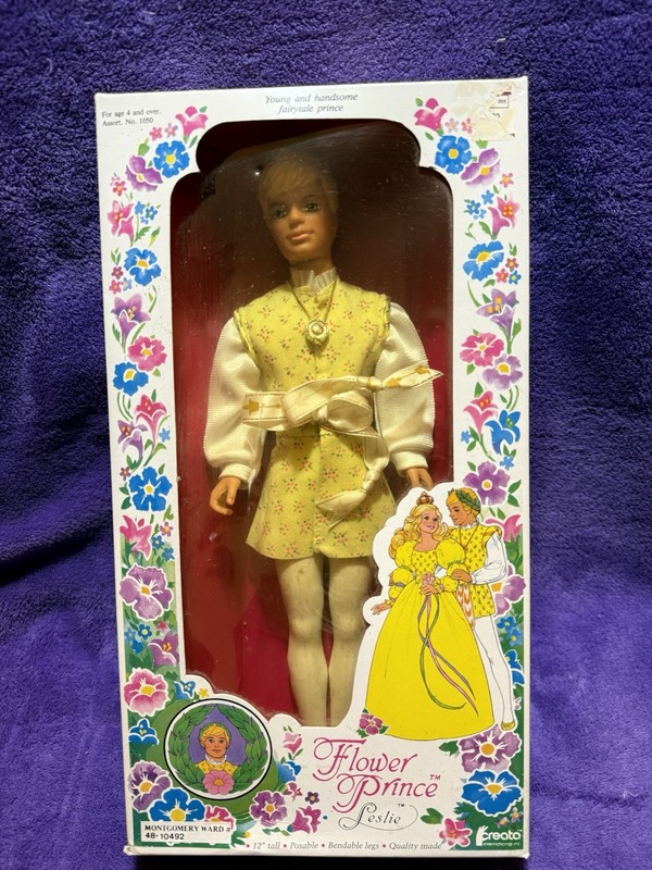 Vtg 1984 Flower Prince "Leslie" Doll #1050 NRFB NIOB
