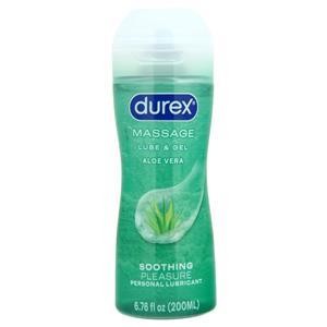 Durex Massage Lube - Gel Personal Lubricant Aloe Vera 676 floz 3390₽