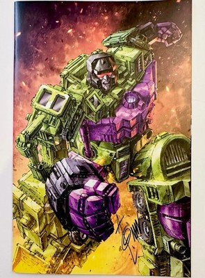 Transformers #13 Alan Quah Signed Devastator Virgin Variant W/ CoA LTD 500