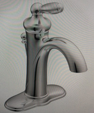 Moen Brantford Sink Faucet Chrom 1H Lavlever W/Drain Assembly 1 Or 3 Hole 6600