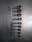 10pc Blue Point by Snap On Stubby Reversible Ratcheting Wrench Set