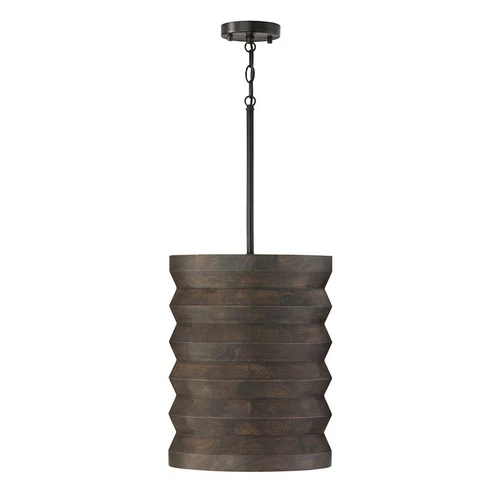 Capital Lighting Dunn 1 Light Pendant, Espresso Stain and Black - 354011EB - Picture 1 of 1