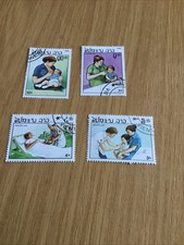 Briefmarken, Laos 1985, Mi. 672/75**.                         Z1