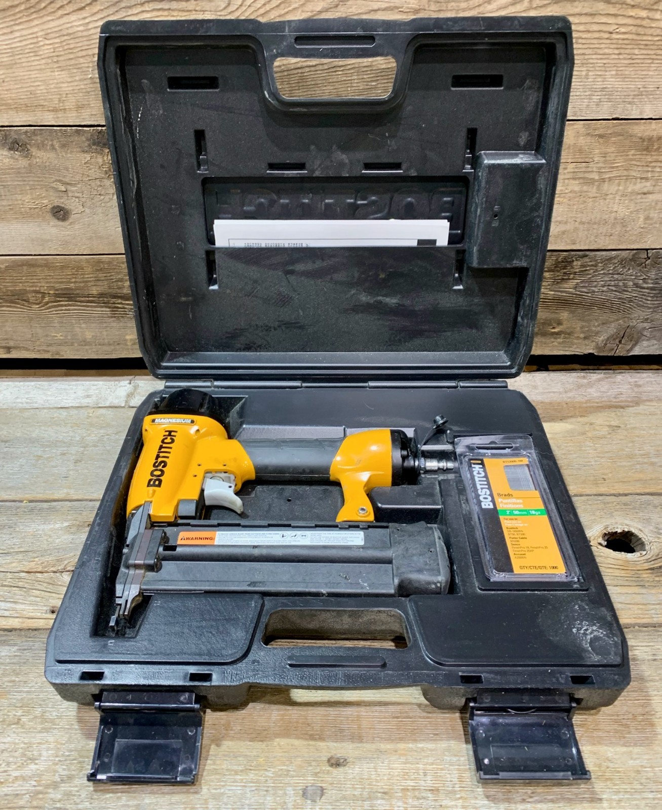 Bostitch, Magnesium, Nail Gun with 2" Nails, In Case