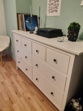 IKEA Hemnes Kommode, weiß – 8 Schubladen (160×96 cm)