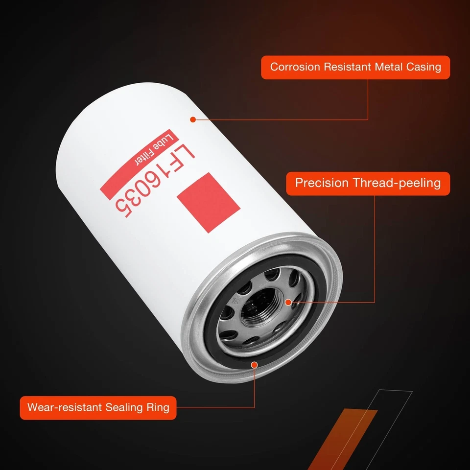 LF16035 Oil Filter For Fleetguard 89-18 Dodge Ram 2500 3500 Cummins 5.9 6.4 6.7L Foto 4 de 4