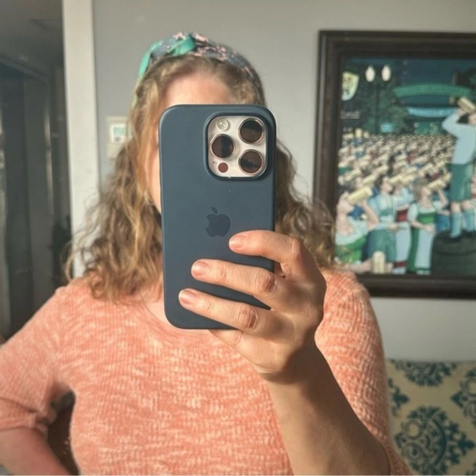 Diadema hecha a mano rosa y aqua paisley cuello corbata cottagecore granola niña hippie​ Foto 3 de 3