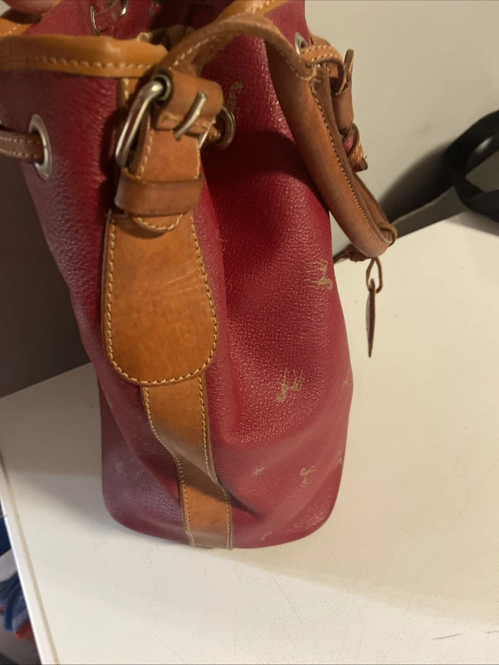 复古 Petusco 皮革包马术图案西班牙制造 — 第 4/4 张图片