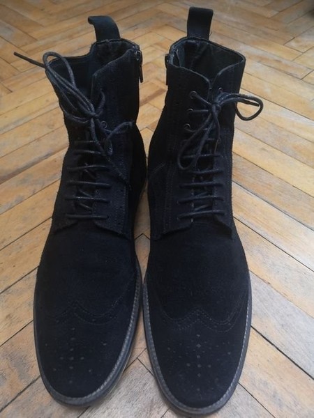Men Strellson Boots Black Suede 45