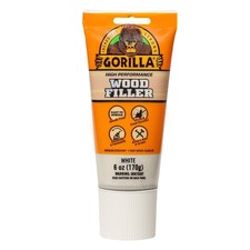 All Purpose Wood Filler, White Wood Filler, 6 Ounce Tube - Water Resistant for
