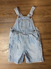 Levi's Toddler Unisex Denim Shortalls Overalls 569 Size 24 Month