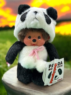 236520 Sekiguchi Monchhichi S Size Animal MCC Panda ~ Mimi Collection ~ RARE