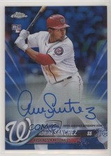 2018 Topps Chrome Rookie Blue Refractor 122/150 Adrian Sanchez #RA-ASA Auto 0x1